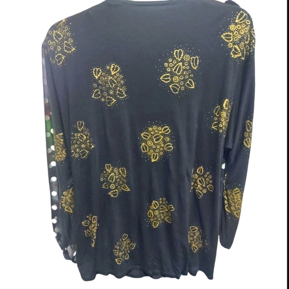 Vintage Bali Chic 2 Piece Embellished Gold Pearls Maxi Skirt Top Set OS - Picture 7 of 9